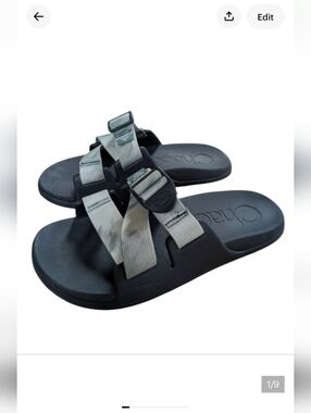 Chaco Chillo Slide Sandals Green Size 6